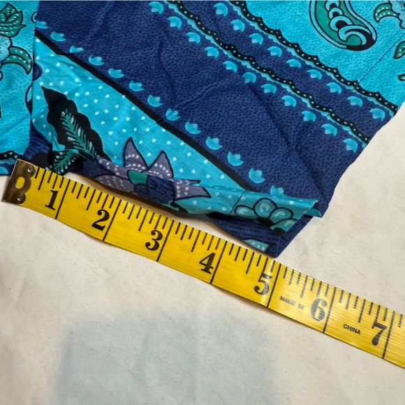 LA CERA Dress Womens Large Blue Boho Floral Print Midi Cottagecore NWT - Picture 13 of 16